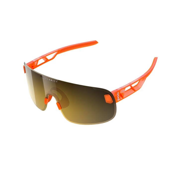 Sunglasses POC Elicit Fluorescent Orange Translucent - 2024/25