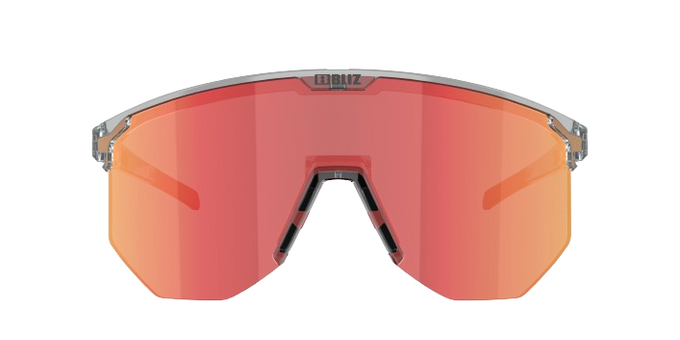 Sonnenbrille BLIZ Hero Transparent Dark Grey Frame/Brown with Red Multi Lenses