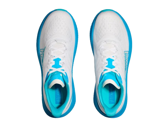 Man Schuhe Hoka Mach 6 White/Skyward Blue