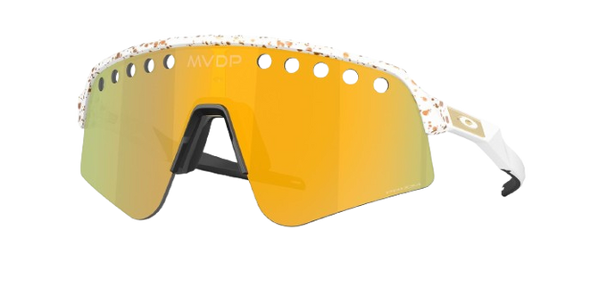 Sunglasses OAKLEY Sutro Lite Sweep MVDP Red Gold Splatter Frame/Prizm 24K Lens