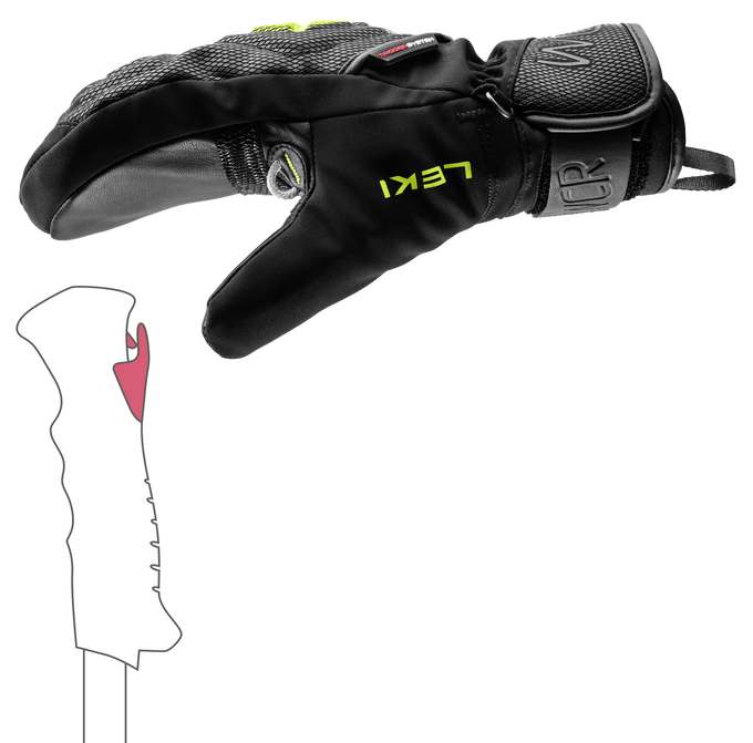 Gloves LEKI WCR C-Tech 3D Junior Mitt - 2025/26