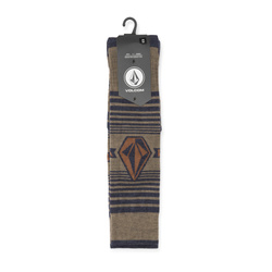 Ski socks Volcom Horizon Wool Blend OTC Sock Chestnut Brown - 2024/25