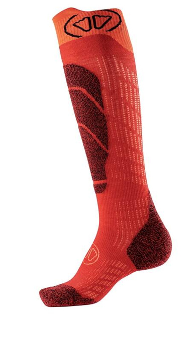 Skisocken Sidas Ski Merino Junior Red/Orange -  2025/26