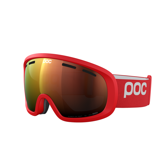 Skibrille POC Fovea Mid Prismane Red/Partly Sunny Orange - 2025/26