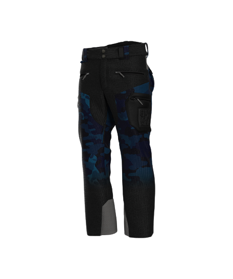 Ski pants ENERGIAPURA Velvet Grong Printed Camouflage/Blue - 2023/24