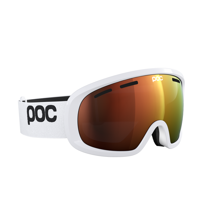 Ski goggles POC Fovea Mid Blixten White/Partly Sunny Orange - 2025/26