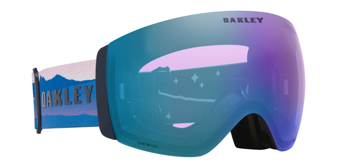 Brille Oakley Flight Deck Pro L Mikaela Shiffrin Sig/Prizm Snow Iced Iridium + Additional lens Prizm Snow Sapphire Iridium - 2025/26