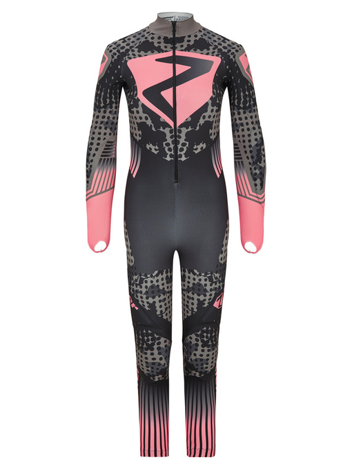 Racesuit Ziener RCE Racesuit Black Foggy Print Pink Vanilla - 2024/25