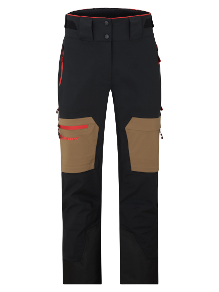 Ski pants Ziener Tewes Full-Zip Teamwear Lady Walnut Red - 2024/25