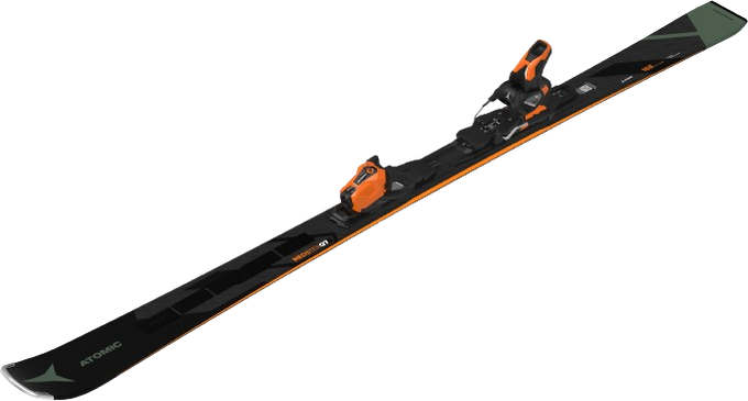 Skis Atomic Redster Q7 Revoshock C + MI 12 GW Black/Orange - 2024/25