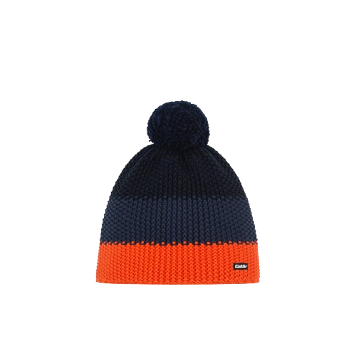 Beanie Eisbar Star Pompon MÜ Black/Dark Blue/Orange - 2025/26