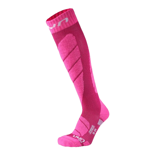 Skisocken UYN Junior Ski Socks Pink - 2024/25