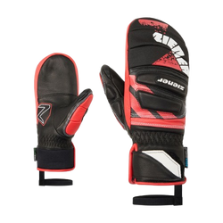 Gloves Ziener Lopaki-z As® Pr Mitten Glove Junior Unisex Black Red - 2025/26