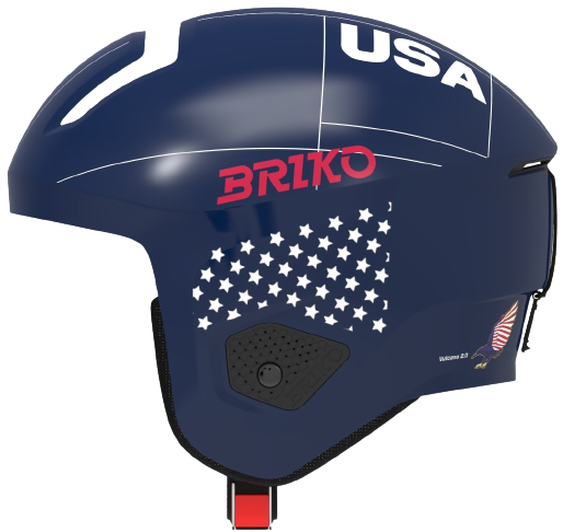 Helmet Briko Vulcano 2.0 USA Shiny/Blue White - 2024/25