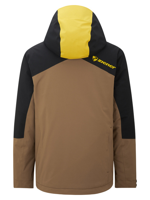 Skijacke Ziener Trivor Man Padded Black Mustard - 2024/25