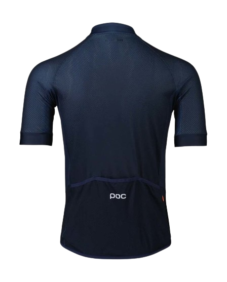 Fahrradtrikot POC M's Essential Road Logo Jersey  Calcite Blue/Dark Calcite Blue - 2024
