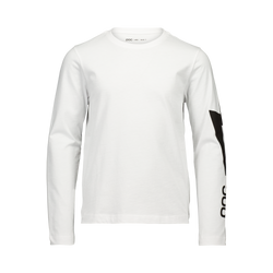 T-shirt POC L/S Tee Jr Blixten White - 2025/26