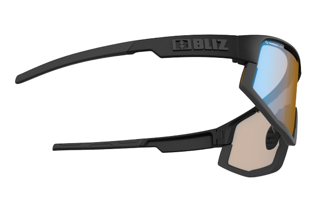 Sunglasses BLIZ Fusion Nano Nordic Light Matt Black/Coral Orange Blue