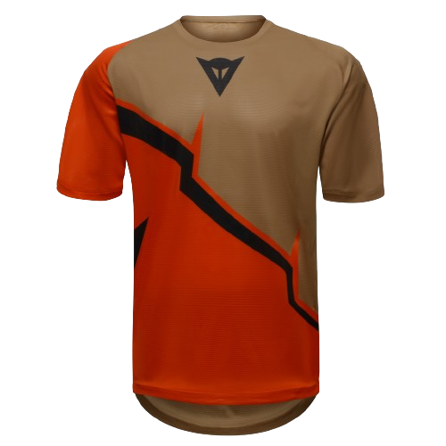 Cycling jersey Dainese HgAER Jersey Ss Red/Brown/Black