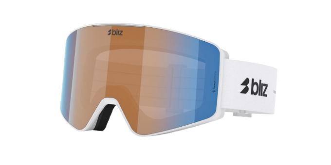 Brille Bliz G001 Matte White Frame/Nano Optics Orange With Blue Multi Lens - 2025/26