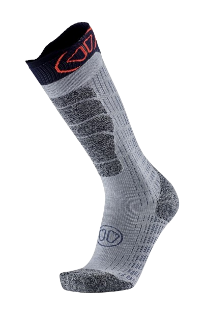 Skisocken Sidas Ski Merino Grey/Orange - 2024/25