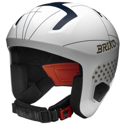 Helmet Briko Vulcano 2.0 France Shiny White Tangaroa Blue - 2024/25