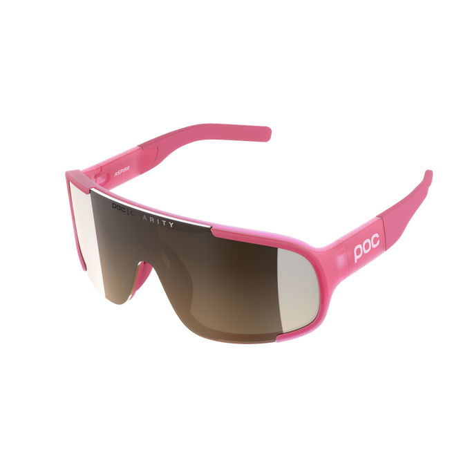 Sunglasses POC Aspire Actinium Pink Translucent - 2023/24