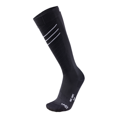 Ski socks UYN Woman Ski Race Shape Black/White - 2025/26