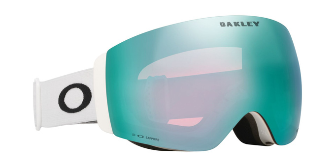 Brille Oakley Flight Deck Pro M Matte White/Prizm Snow Sapphire Iridium + Additional lens Prizm Snow Iced Iridium - 2025/26