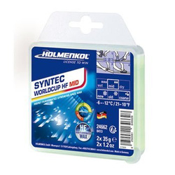 Ski wax HOLMENKOL Syntec Worldcup HF Mid 2x35g