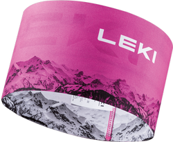 LEKI XC Headband neonpink-white - 2023