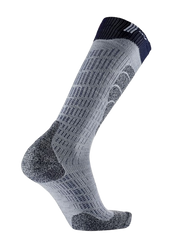 Skisocken Sidas Ski Merino Grey/Orange