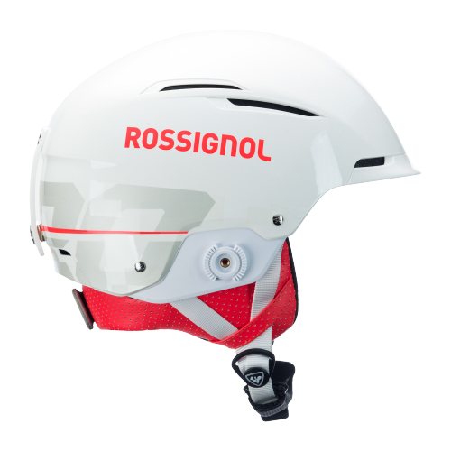 Helm Rossignol Hero Slalom Impacts White + Chinguard - 2025/26
