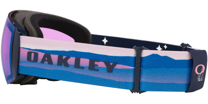 Brille Oakley Flight Deck Pro L Mikaela Shiffrin Sig/Prizm Snow Iced Iridium + Additional lens Prizm Snow Sapphire Iridium - 2025/26