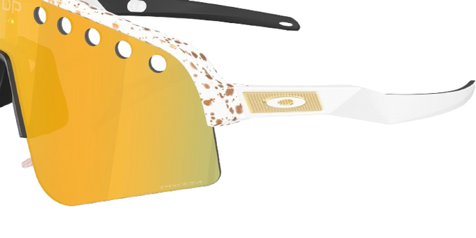 Sunglasses OAKLEY Sutro Lite Sweep MVDP Red Gold Splatter Frame/Prizm 24K Lens