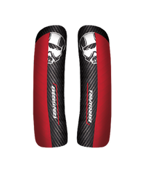 Shin Guards Energiapura Carbon Racing CDM Black/White Skull/Red - 2024/25