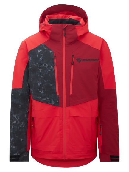 Ski jacket Ziener Trivor Man Padded Red Black Foggy Print - 2025/26
