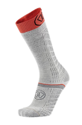 Ski socks Sidas Ski Merino Performance Light Grey/Coral - 2025/26