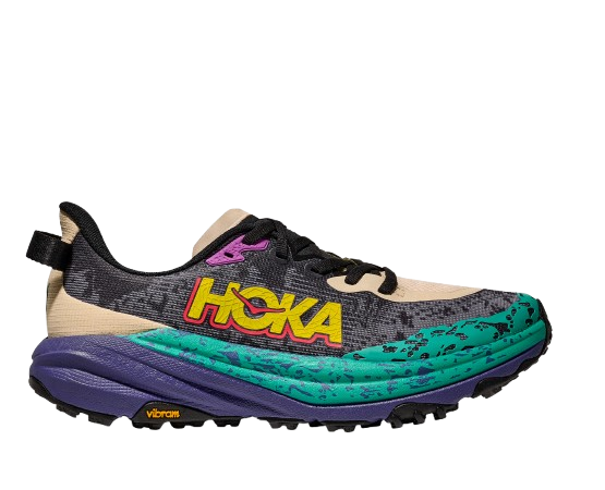 Man Schuhe Hoka Speedgoat 6 Oatmeal/Mountain Iris