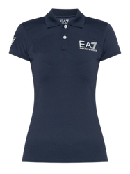 T-shirt Emporio Armani Woman Jersey Polo Navy Blue