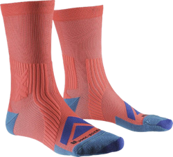 Cycling Socks X-SOCKS Bike Expert Crew Sunset/Twyce Blue - 2024