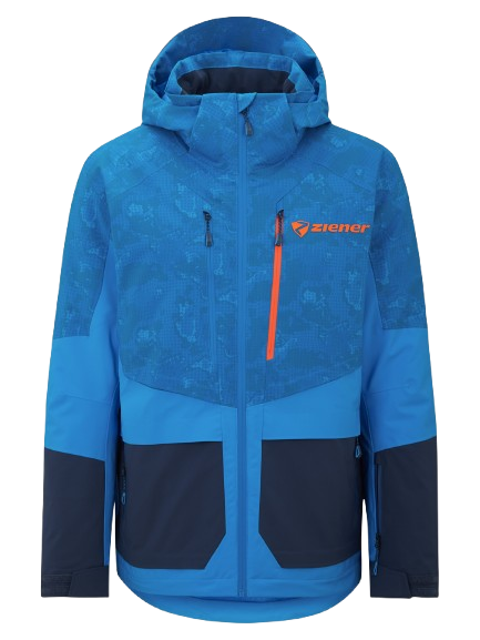 Ski jacket Ziener Trivor Man Padded Blue Foggy Print Dark Navy - 2025/26
