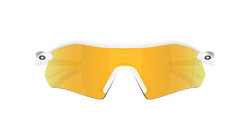 Sunglasses Oakley Radar Plate Polished White/Gold Frame/Prizm 24K Polarized Lenses
