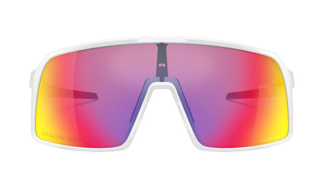 Sunglasses Oakley Sutro Custom Polished White Frame / Prizm Road Iridium Lenses