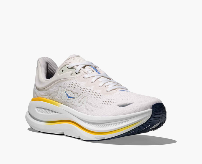 Man Schuhe Hoka Bondi 9 White/Grout