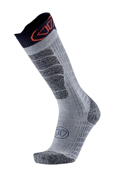 Skisocken Sidas Ski Merino Grey/Orange