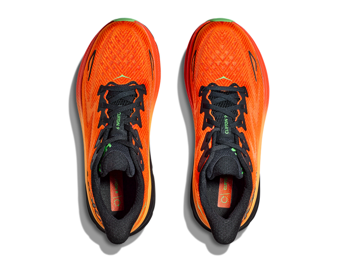 Man Schuhe Hoka Clifton 9 Flame/Vibrant Orange