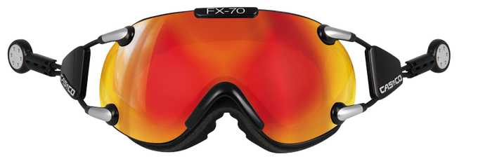 Goggles Casco FX70 Carbonic Black Orange Mirror - 2024/25