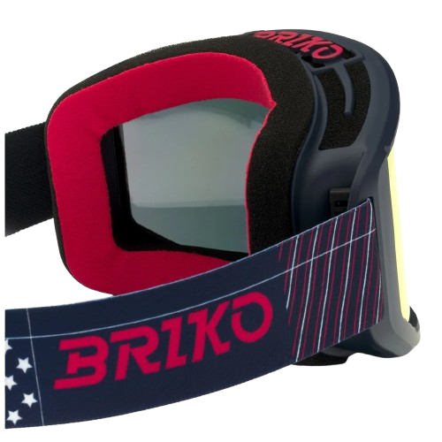 Brille Briko Vulcano Mask USA Tangaroa Blue Red - 2024/25