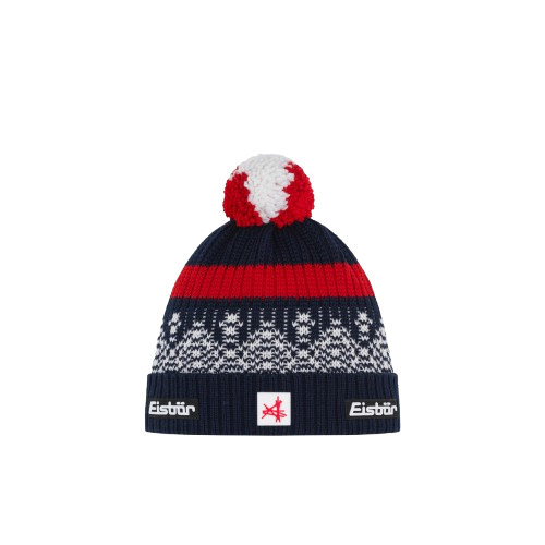 Mützen Eisbar Norrak Pompon MÜ SA Navy Blue/White/Red - 2025/26